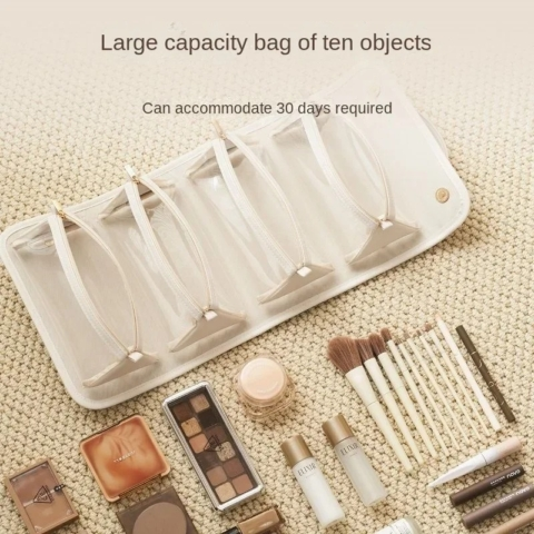 TODAY 49% OFF Leather Waterproof Cosmetic Bag